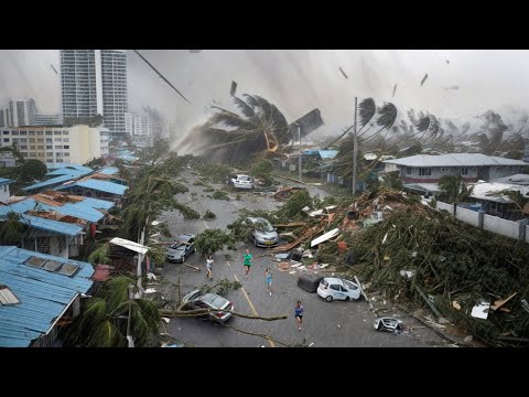 Chaos in France Today! Super Cyclone Chido Destroying Homes, Cars in Mayotte