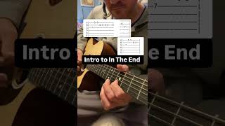 Easy guitar intro Linkin Park In the End #linkinparkcover #linkinparkintheend #guitartips #acoustic