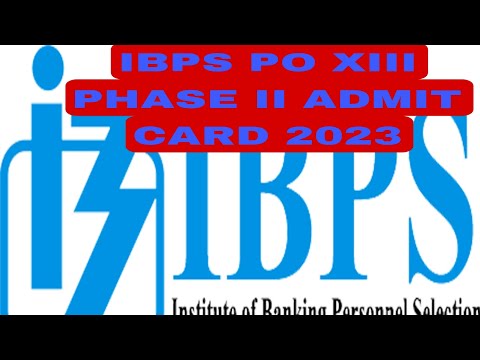 IBPS Clerk Xlll Admit card 2023 kaise Download kare l How to Download IBPS XIII Admit card 2023l