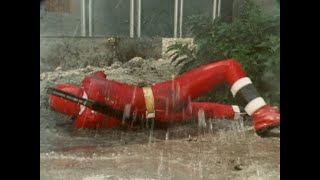 red ranger defeated in mud water, lost power, sentai kakuranger, power rangers 戦隊カクレンジャー レッド 泥水で敗北 2