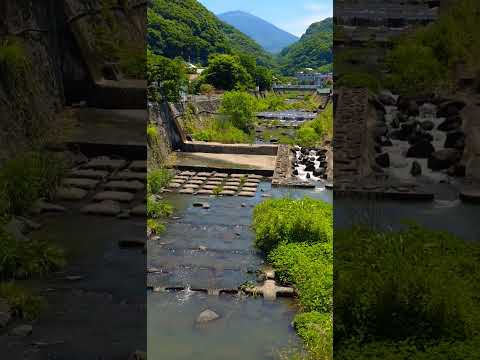 【癒し動画】熊本県熊本市西区河内町　　　#nature 　#川　#金峰山　#松山千春　#shorts