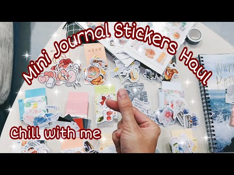 Mini Journal Stickers Haul |  Chill With Me So-So Vlog