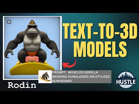 Rodin Gen-1:  Transform Text into AMAZING 3D Models!