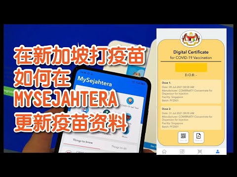 开放了！马来西亚人在新加坡打疫苗如何在MYSEJAHTERA更新疫苗资料 | VTL回家| Ahmiao Tv