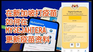 开放了！马来西亚人在新加坡打疫苗如何在MYSEJAHTERA更新疫苗资料 | VTL回家| Ahmiao Tv