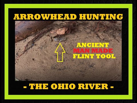 Finding An Ancient Multi Tool Laying in Ohio River Sand - Arrowhead Hunting - Archaeology - Knife -