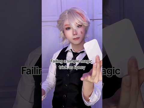 Footage of Lyney practicing magic found! #cosplay #genshinimpact