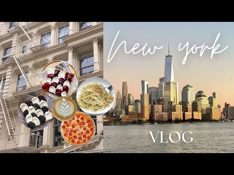 New York Vlog🗽🍎 A weekend in NYC, Aesthetic cafes, Popular restaurants | Travel vlog