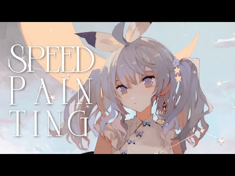 イラストメイキング - commission / 165倍速 字幕解説＆レイヤー☽  speed painting