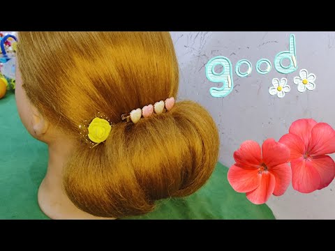 Beautiful Hair Accessories Juda Hair Style For Daily Wear|Easy Bun Hairstyle|Easy Low Bun Totorials|