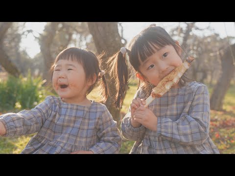 【生後11ヶ月&2.4歳児】家族で初めての農場パーク！花より団子な娘たちw