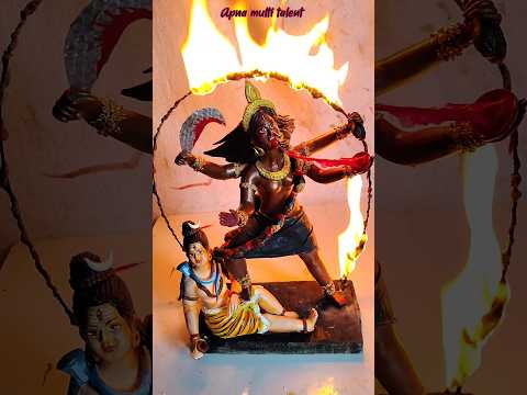 मां काली की मूर्ती बनाने सीखें || Mahakali murti making || Kali mata making #Shorts