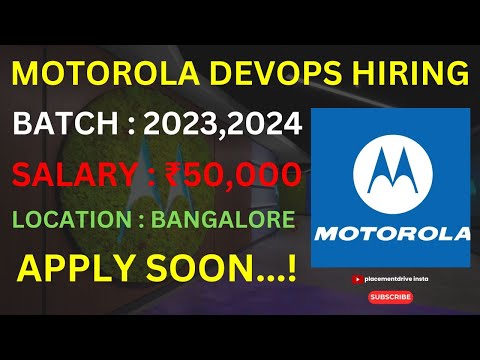 Junior DevOps Engineer Role at Motorola Solutions | Freshers Apply | DevOps Career in Bangalore