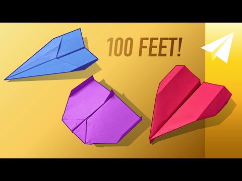 How to Fold 3 Competition Winning Paper Airplanes that Fly REALLY Far!