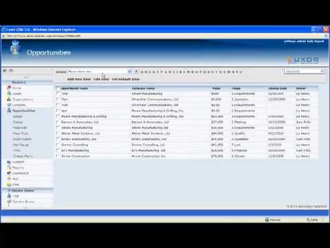 Luxor CRM - Sales and Opportunity Management