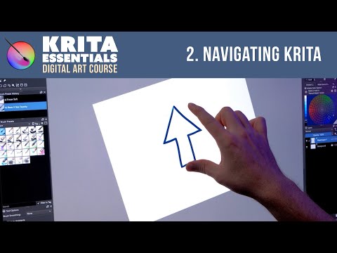 How to Use Krita for Digital Art - Navigation (Lesson 2) 🎨