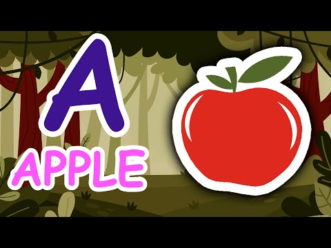 ABC Toddler Learning Videos | A for Apple B for Ball for Kids | ABCD English A to Z Alphabet Words