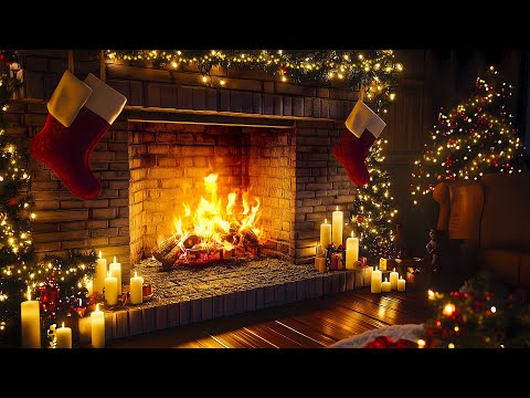 Cozy Fireplace 12 Hrs 🔥Crackling Fire Atmosphere with Burning Logs | Fireplace Christmas