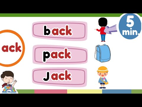 CVC Words "a" | "ack" Word Family | Reading Phonics for Kids | Learn How to Read