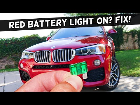 Why Red Battery Light On BMW X3 X4 2010 2011 2012 2013 2014 2015 2016 2017 2018