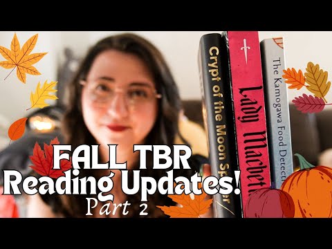 🍂 Fall TBR Updates: Book Reviews | Cozy & Spooky Reads for Fall + Pumpkin Pie Cinnamon Roll Recipe!