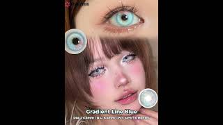 MYEYEBB Gradient Line Blue Cosplay Colored Contact Lenses | 6 Months  #colorcontactlenses