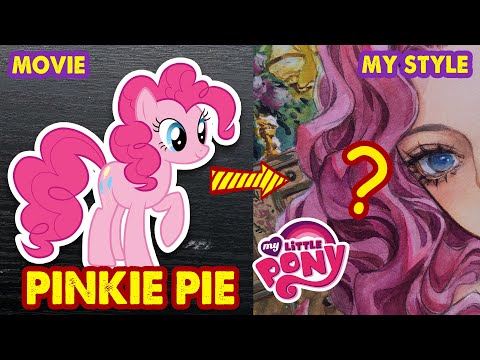 [ASMR] Drawing PONY PINKIE PIE in My Style | Huta Chan