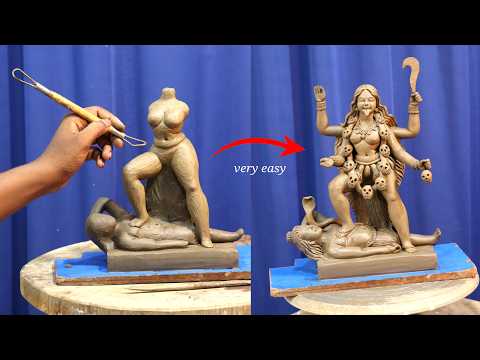 How to make kali mata with clay | small kali murti making at home