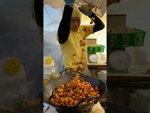 朝市で作る絶品大学芋！いもゴリラ朝市 Candied sweet potatoes at Morning market 岐阜グルメ imo gorilla