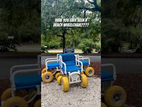 Have you ever seen a beach wheelchair before?