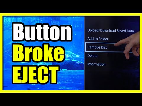 How to Eject Game Disc if Button is Broken on PS4 Console (Easy Method)