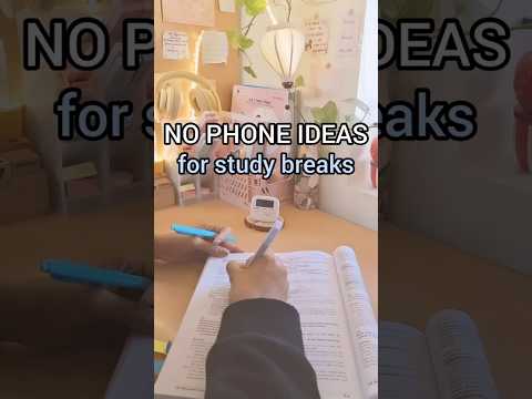 NON PHONE ACTIVITIES you can do during your study break (PART 1) #studybreaks #studybreakactivities