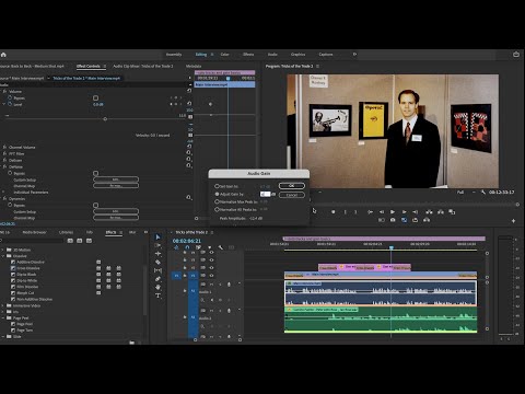 Premiere Pro Tutorial - Adjusting Audio Gain and Soloing Tracks