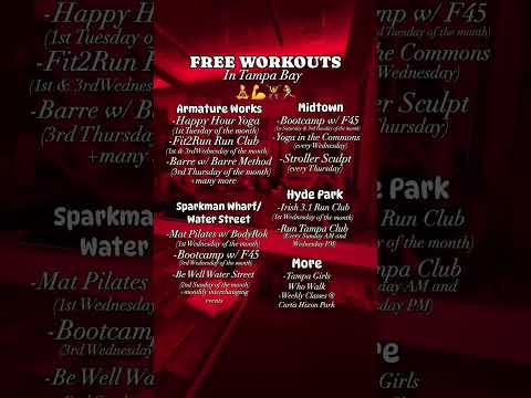 FREE WORKOUTS IN TAMPA BAY???🧘 @StufftoDoinTampaBay