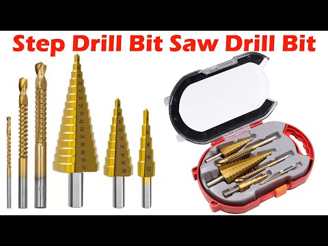 Step Drill Bit Saw Drill Bit Set Titanium Milling Cutter 4-12 4-20 4-32mm 3 6 8mm For Woodworking