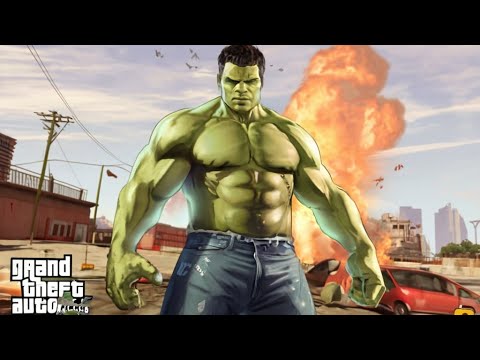 MONSTER HULK IN GTA 5 STREETS