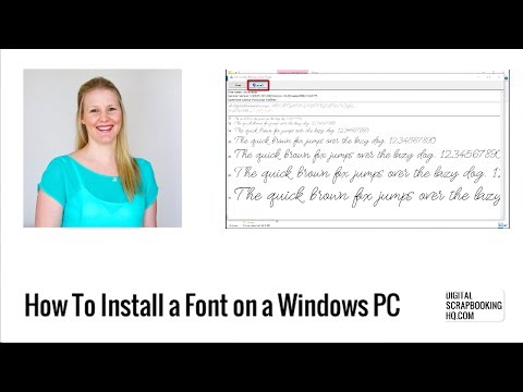 How To Install a Font on a Windows PC