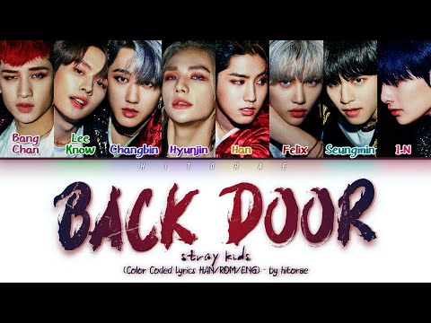 Stray Kids – Back Door Color Coded Lyrics HAN/ROM/ENG