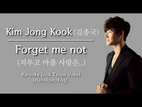 Kim Jong Kook (김종국) - Forget Me Not (지우고 아플 사랑은..) | Karaoke Lirik Tanpa Vokal