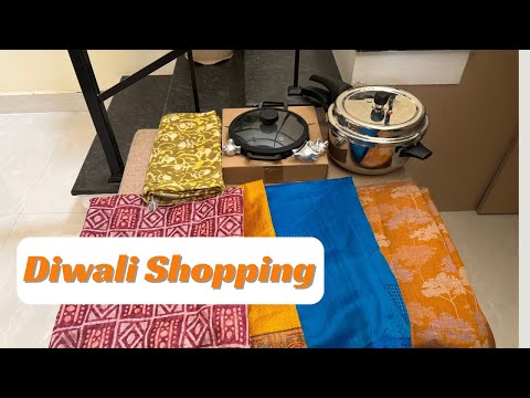 தீபாவளிக்கு  நான் வாங்கிய சேலைகள் , பொருட்கள் / Diwali Sarees /Diwali Shopping Vlogjj