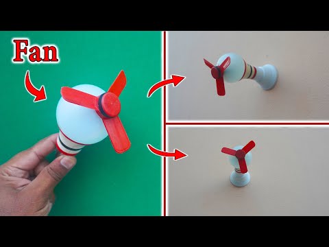 How To Make A Fan Using DC Motor And Old LED Bulb At Home | AC 220v Mini Fan | Bulb Fan | Fan DIY