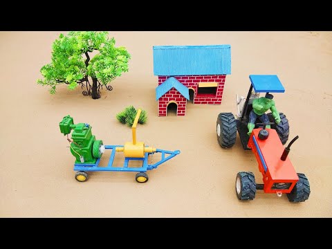 Top most diy tractor modern plough machine science project | homemade RC tractor