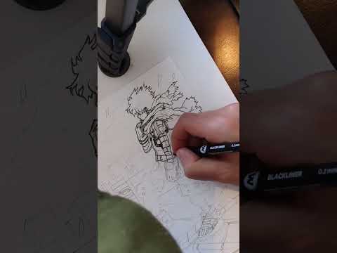 Second part - Timelapse drawing My Héro Academia Izuku #myheroacademia #anime #fanart #animefan