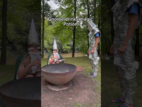 Gnome drinks Magic Potion! Gnomes vs Knights! #trending #funny #gnome #gnomes #knight #war