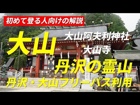 関東低山 大山 日本三百名山 丹沢の霊山 ケーブル下から日帰り登山 2022年8月7日 初めて登る人向け解説 丹沢・大山フリーパス 大山阿夫利神社 大山寺