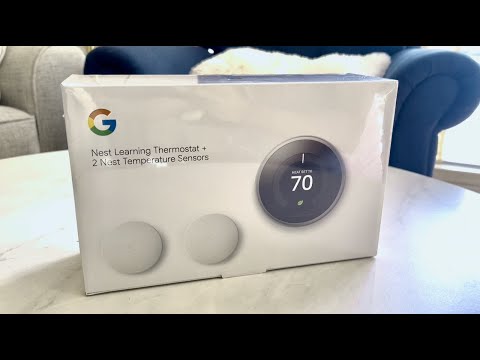 Unboxing: Google Nest Learning Thermostat + 2 Temperature Sensors | Smart Thermostat