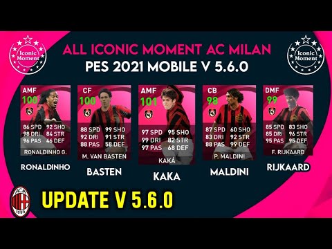 PES 2021 MOBILE V 5.6.0 | All Iconic Moment AC Milan