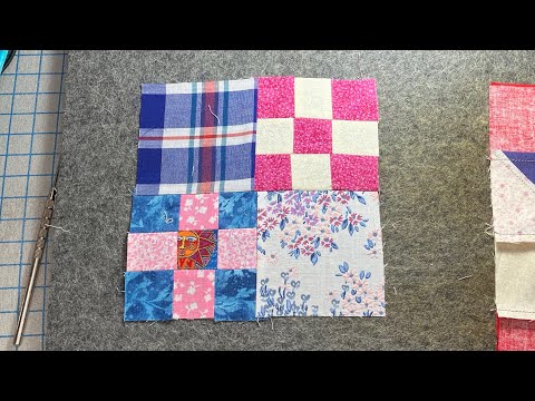 Werquilters Build a Block 9 patch turned 4 patch #shorts