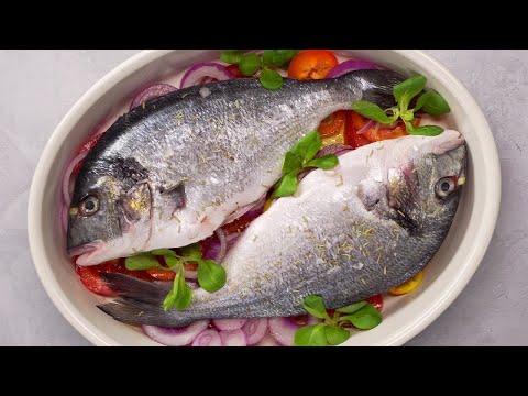 Dinner In 30 Min! Baked SEA BASS or DORADO With Veggies | BAKED FISH IN OVEN. Recipe by Always Yummy