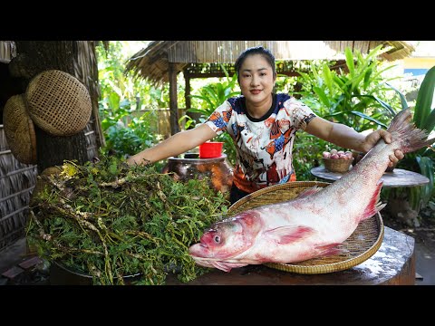 '' Big freshwater fish recipe '' Yummy big fish cooking with country style - Amazing cooking video